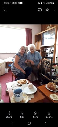 Tea with a very special lady. August 2018