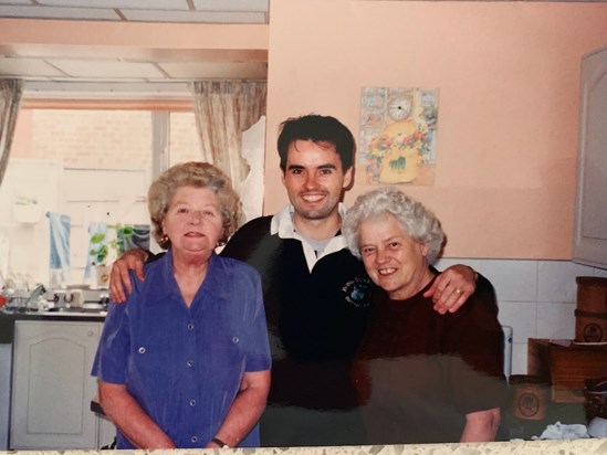 Aunty Wally, Chris Wignall and Aunty Dolly