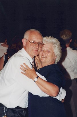 Joe and Aunty Dolly at Chris and Angela's Wedding 1997