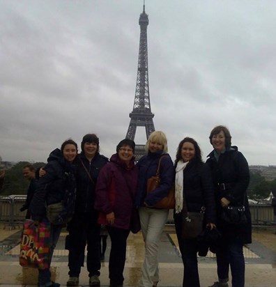 Showing us the sights in Paris 
