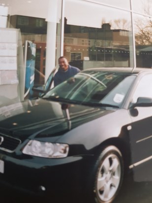 2001, 1st brand new car purchased Audi A3 sport, he was so excited 
