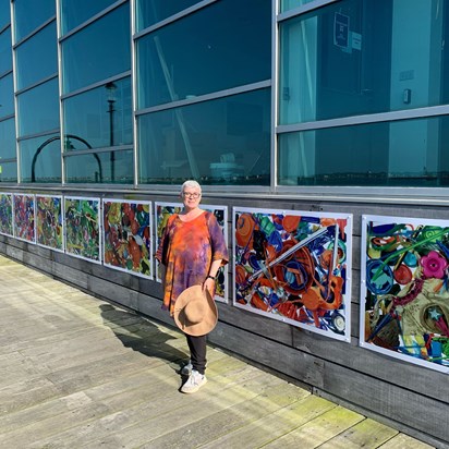 Imogen with 'Twelve Rubbish Photos for Southend Pier' - June 2021