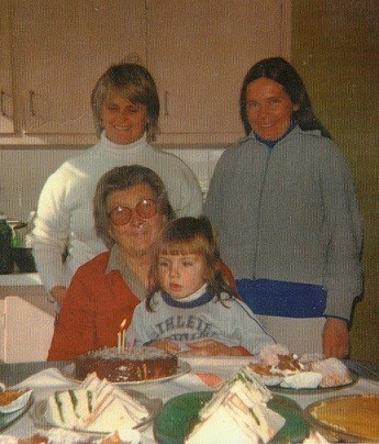 Kristy Lee Couzner with Nanna, her Mother Cindy. And another relative.