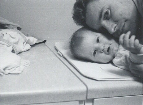 With (son) Mark, 1964