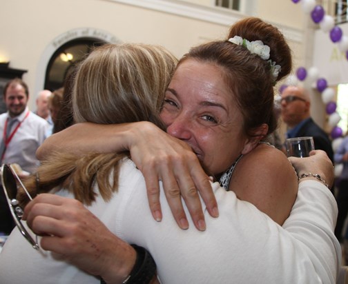 Big hugs on her retirement day!