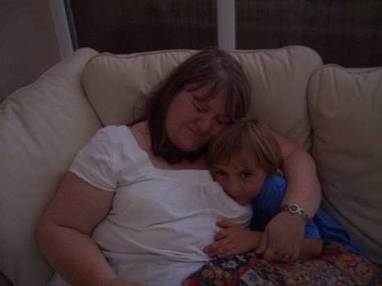 Liz with Luke, best auntie ever!