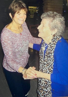 Nan and Mum dancing!
