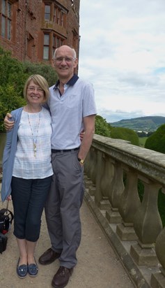 Paul & Sue H   Top terrace   Powis Castle