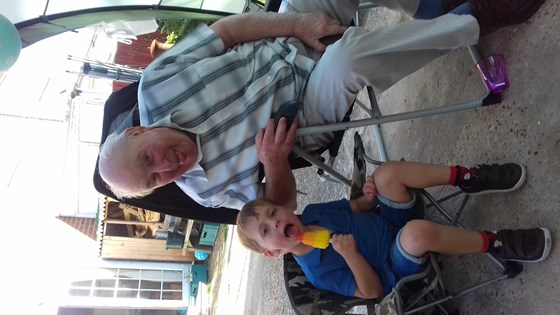 Theo and Grandad Sep 2019