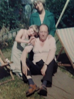 Happy days in Bearsden Road, the last photo with my dad