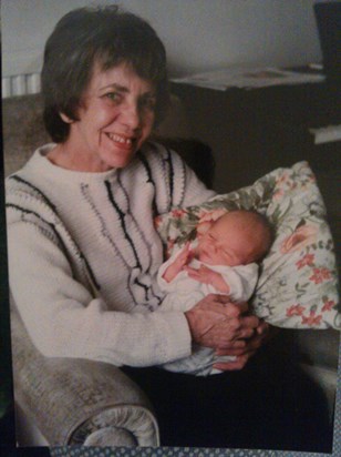 Mum with baby Philip in 1998