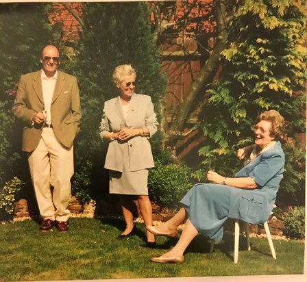 Cousin Audrey with Pam and Alex 1990