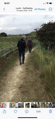 Off to collect some samphire with Keith, Alan and myself…. Happy times with Keith 💫 lots of love Sue xxx