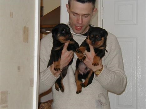 Mark with Pups