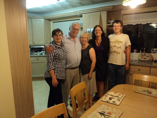 Les and Jill with their niece Alison and her children, Daley and Alec. August 2012