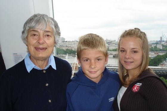 With Kelly & Tommy on the London Eye 