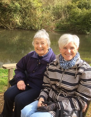 Lovely photo from Ann, taken when Mum visited her in Mansfield 