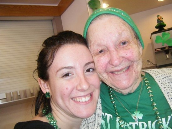With Tiffany for a Special Irish Style St. Patty's Brunch on her 96th Birthday (2009)