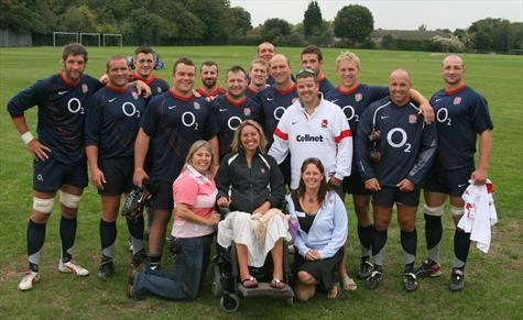 Lizzie with the England Forwards