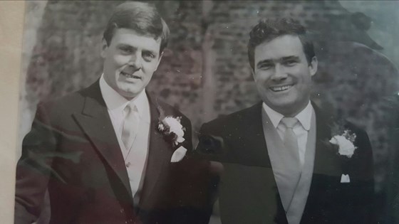 John & Heather Rowe's Wedding day with dad as best man 31st March 1966
