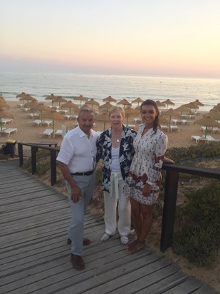 Nan and Grandad on holiday with Emma