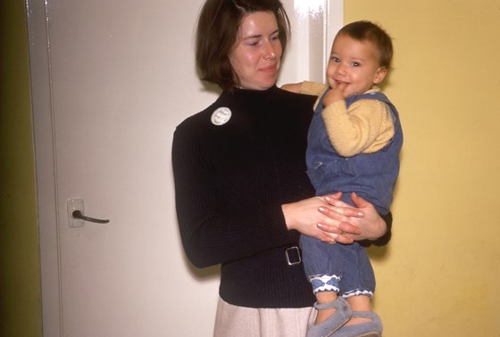 Mum holding a young Ian