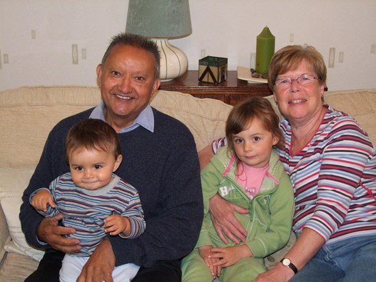 Nanny Janet & Grandad Tish with Cassie & Luke