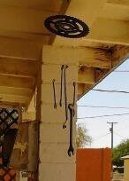 He so disliked windchimes, so I made him this one for his "mancave".