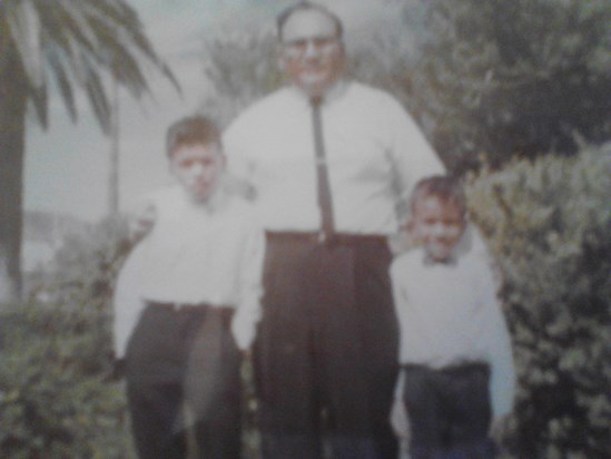 Dad, David and ? 1970