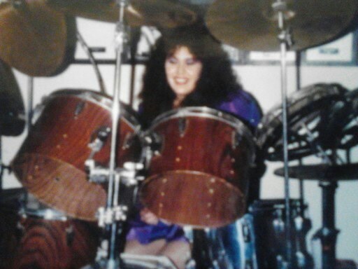 Phil loved and respected this lady's talent as a drummer, Michelle Pacheco. Bootleggers.