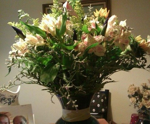 Always got lots of surprise flowers...birthdays, Valentines, and just because.