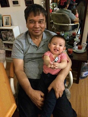 Loved his godchild Migmig... Dec 2017