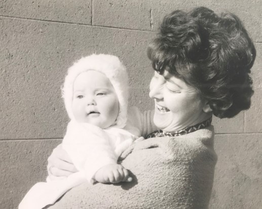Barbara with baby Debra 1966