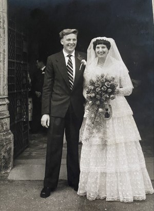 June and Michael Wedding Day - 4th August 1956