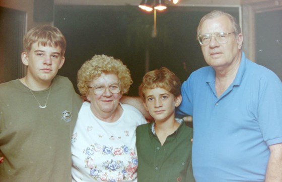 1996-Anthony, Nanny, James, Granddad