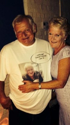 Those were the days! Roberts 70th and his aptly titled T-shirt - and we did! X