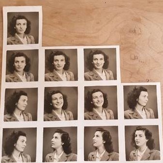 Pat's passport photos as a teenager