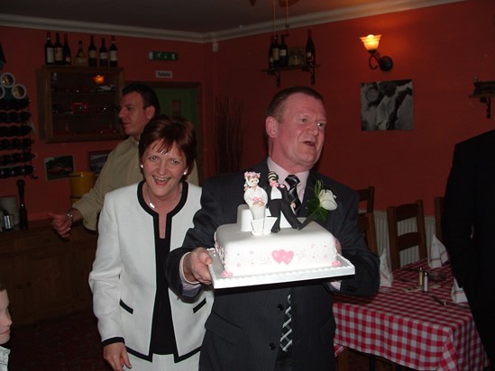 Wedding reception and the fab cake