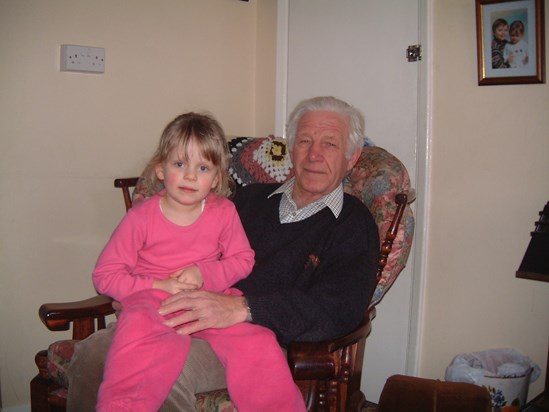 Lydia with Grandad