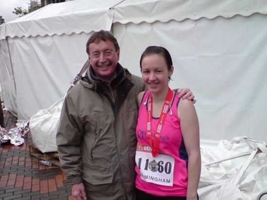 Lu's first half marathon, 2009