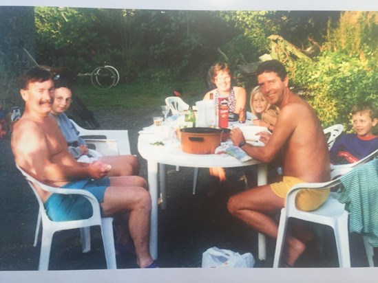 Holiday in France with Alan, Pauline, Melanie & James, 1997