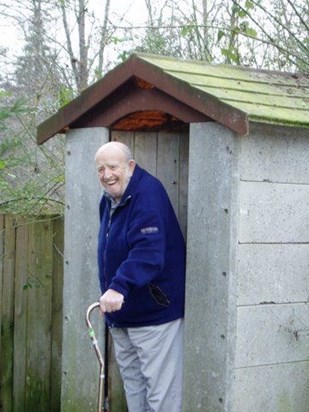 Hornby Island cafe's outhouse 2006