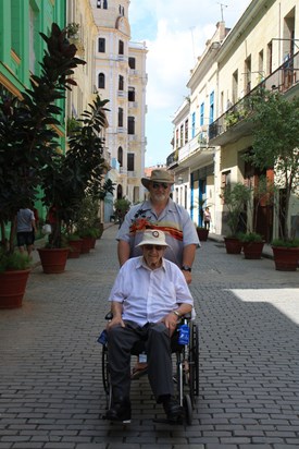 Dad and son Dan in Havana 2009