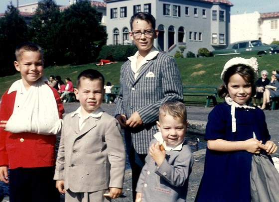 Joe as Family Leader (from left: Don, Ed, Joe, Tom, Annette)