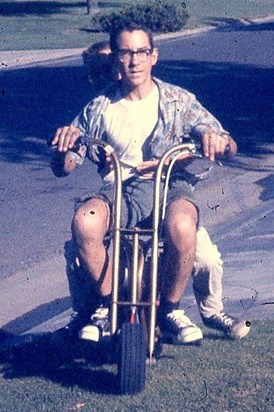 Joe on his minibike