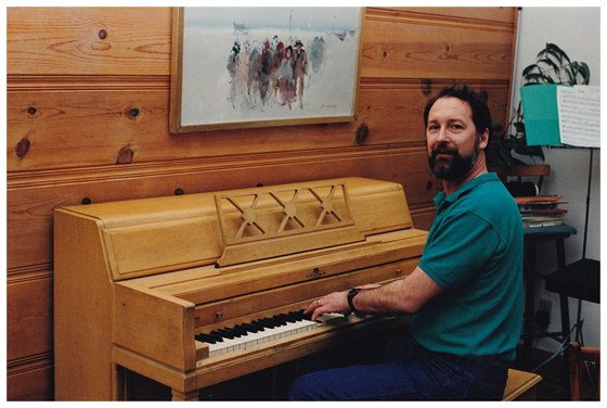 Joe at the piano