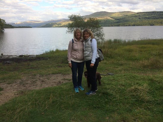 Mum and Carole in Scotland