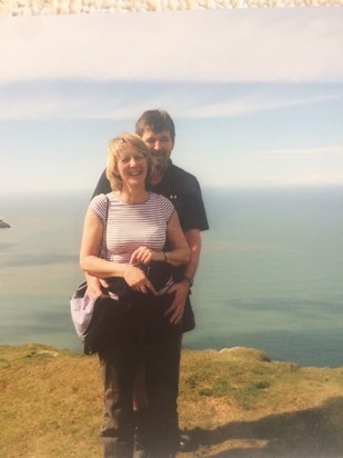 mum and dad cliff top