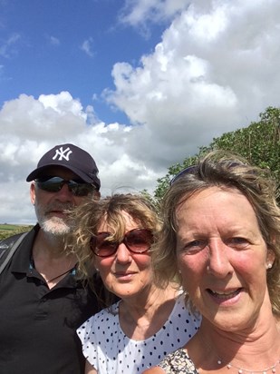 Mum, Carole and Colin in Cornwall