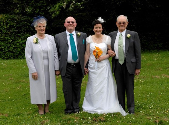 Daughter Gill's wedding day - Welcome to the family, Colin